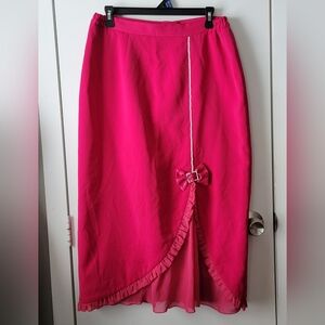 Vintage GMI pink Ruffle Skirt
